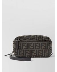 Fendi - Beauty Mini Clutch Bag Ff Logo Strap - Lyst