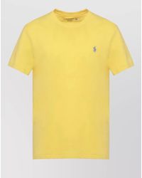 Ralph Lauren - Crew Neck Cotton Short Sleeve T Shirt - Lyst