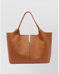 Tod's - Medium-Small Calf Leather Tote Bag - Lyst