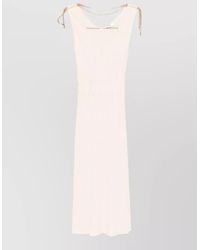 Elisabetta Franchi - Knit Midi Dress A Line Skirt - Lyst