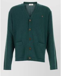 Vivienne Westwood - Cotton Blend Alex Cardigan V Neck - Lyst