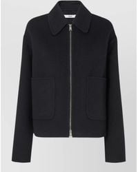 Fendi - Wool Silk Blouson Jacket - Lyst