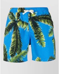 BLUE SKY INN - Palm Tree Print Swim Trunks Multicolour - Lyst