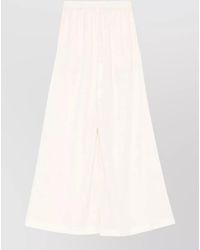 Gianluca Capannolo - Antonia Trousers Wide Leg Slit Pockets - Lyst