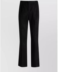 Saint Laurent - Silk Tailored Trousers - Lyst
