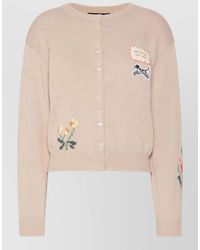 Weekend by Maxmara - Top Embroidered Patches Ribbed Cuffs Hem - Lyst
