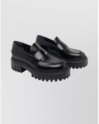 Hogan - Leather Platform Loafers - Lyst