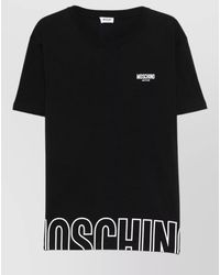 Moschino - Logo-Print Cotton Short-Sleeve T-Shirt - Lyst