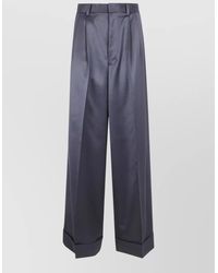 Junya Watanabe - Wide Leg Trousers Pleats Pockets Belt Loops - Lyst