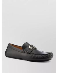 Dior - Loafers Round Toe Textured Finish Metal Detail - Lyst