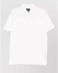 Emporio Armani - Cotton Short-Sleeve Polo Shirt - Lyst