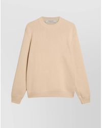 Golden Goose - Organic Cotton Crewneck Knitwear Logo - Lyst