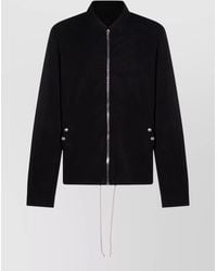 Rick Owens - Zip Front Jacket Straight Cut Drawstring Hem - Lyst