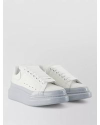 McQueen - Oversized Leather Sneakers Low Top Design - Lyst