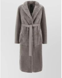 Blancha - Shearling Reversible Coat - Lyst