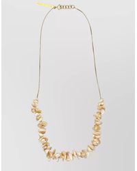 Dries Van Noten - Shell Bead Necklace Fine Metal Chain - Lyst