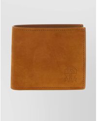 Brunello Cucinelli - Soft Nubuck Bi-Fold Wallet - Lyst