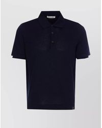 Premiata - Polo Shirt With Ribbed Collar And Short Sleeves - Lyst