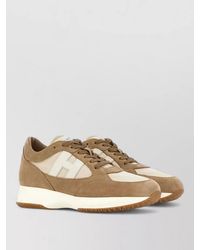 Hogan - Suede Leather Low-Top Sneakers - Lyst