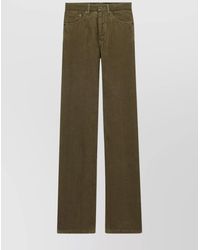 Saint Laurent - Corduroy Wide-Leg Trousers - Lyst