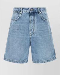 Givenchy - Denim Bermuda Shorts Five Pocket Belt Loops - Lyst