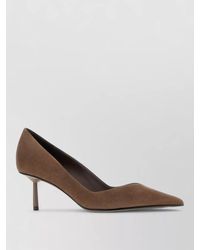 Le Silla - Vivienne Suede Pumps Kitten Heel Pointed Toe - Lyst