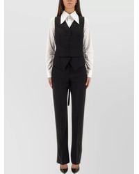 McQueen - Wool Fitted Vest Top - Lyst