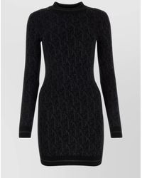 Palm Angels - Metallic Monogram Jacquard Mini Dress - Lyst