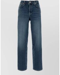 7 For All Mankind - Stretch Denim High Rise Loose Jeans - Lyst
