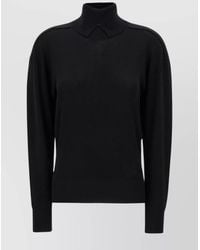 Burberry - Wool Ribbed Turtleneck Sweater - Lyst