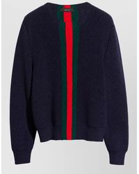 Gucci - Wool Ribbed Crewneck Sweater - Lyst