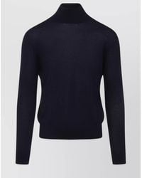 Saint Laurent - Cashmere Silk Wool Fine-Knit Turtleneck Sweater - Lyst