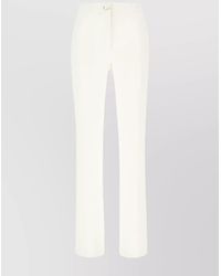 Genny - Stretch Viscose Blend Pants With Back Pocket - Lyst