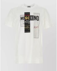 Moschino - Cotton T Shirt Short Sleeves Crew Neck - Lyst