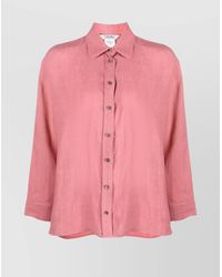 Max Mara - Linen Long-Sleeve Shirt - Lyst