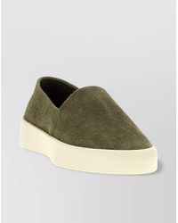 Fear Of God - Low-Top Round Toe Suede Sneakers With Rubber Sole - Lyst