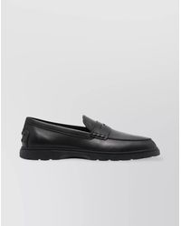 Tod's - Leather Loafers Penny Strap - Lyst