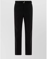 Sacai - Striped Trousers With Pockets And Belt Loops - Lyst