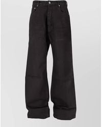 Rick Owens - Cotton Wide-Leg Jeans - Lyst