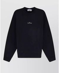 Stone Island - Sweatshirt Crew Neck Long Sleeves Print Back - Lyst
