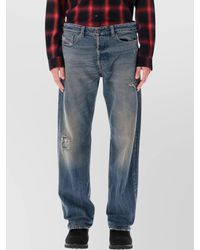 DIESEL - Deeper Jeans With Belt Loops And Faded Wash - Lyst