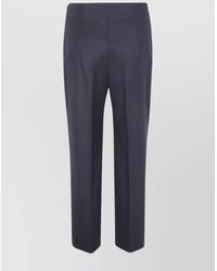 Alberta Ferretti - Tailored Trousers With Front Pleats And Pockets - Lyst