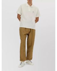 South2 West8 - Cotton Shirt Polo Collar Short Sleeves - Lyst