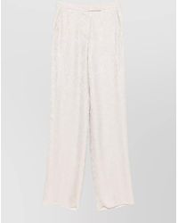 Emporio Armani - High-Rise Straight-Leg Trousers - Lyst