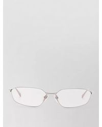 Balenciaga - Sunglasses Thin Frame Rectangular Lenses Nose Pads - Lyst