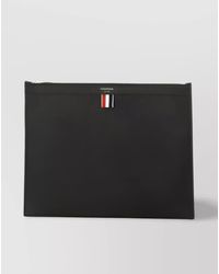 Thom Browne - Leather Zip Clutch Bag - Lyst