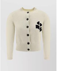 Isabel Marant - Ribbed Cropped Crewneck Cardigan - Lyst