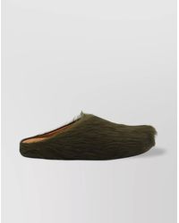 Marni - Leather Fussbet Slippers - Lyst