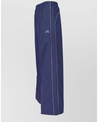 Balenciaga - Mid-Rise Wide-Leg Tracksuit Pants - Lyst