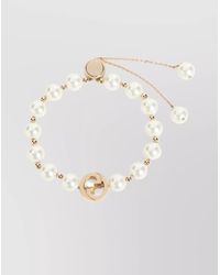 Gucci - Chain Bracelet With Metallic Pearls - Lyst